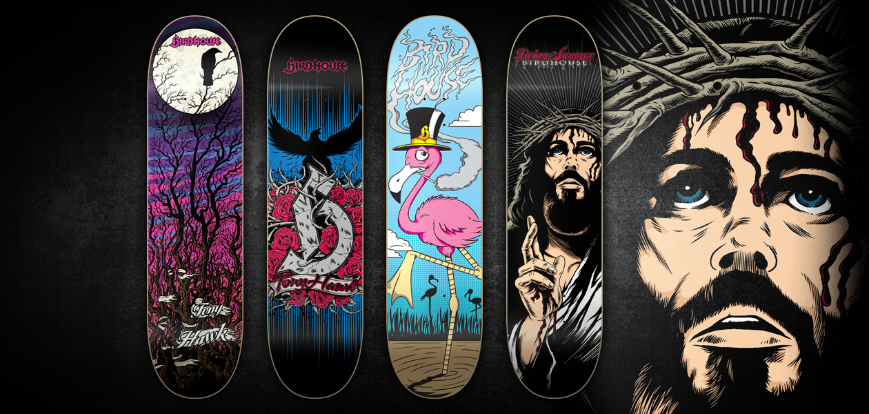 BIRDHOUSE SKATEBOARDS: Birdhouse Skateboard Designs