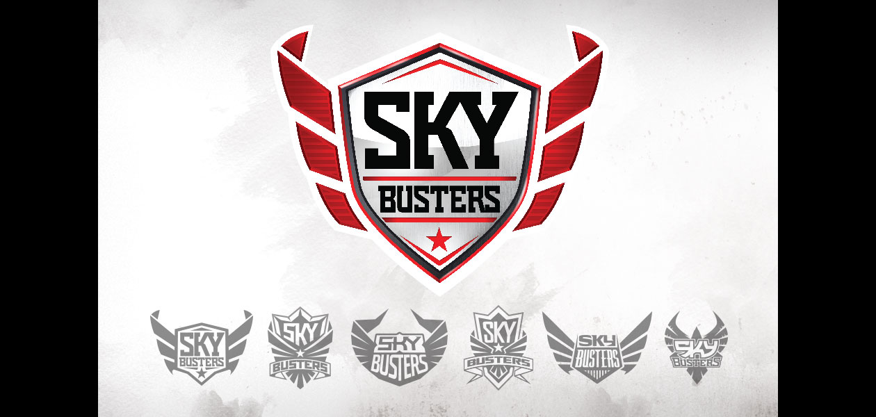 MATTEL: Sky Busters Logo Design