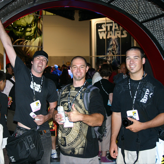 Brandon, Dan and John at Comicon 2007