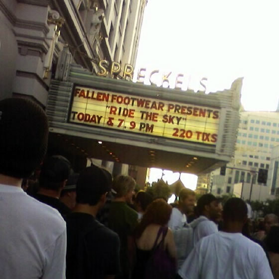 Outside the Spreckles Theater - Downtown San Diego 08/07/08