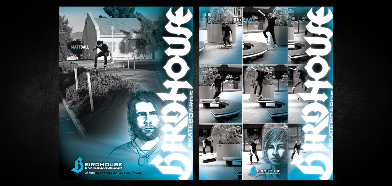 BIRDHOUSE SKATEBOARDS: Birdhouse 2009 Ad Campaign