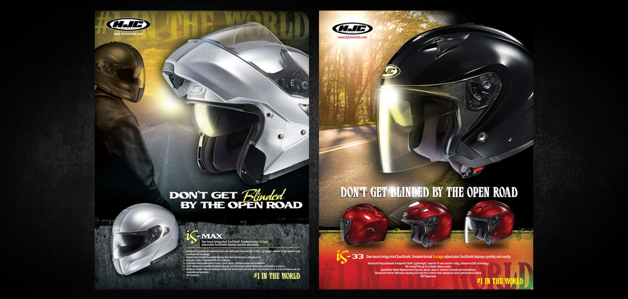 HJC HELMETS: HJC Helmets Magazine Ad Design