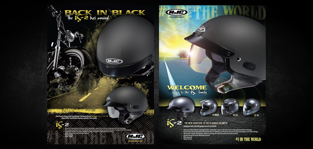 HJC HELMETS: HJC Helmets Magazine Ad Design