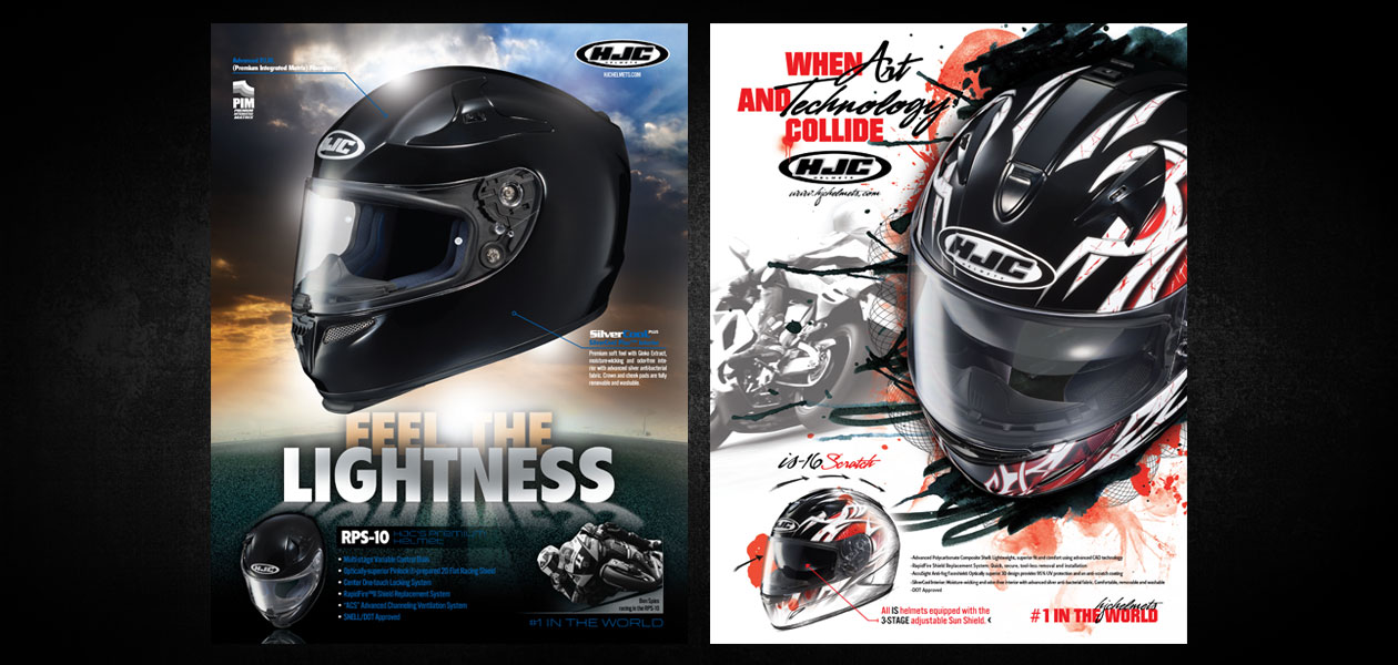 HJC HELMETS: HJC Helmets Magazine Ad Design