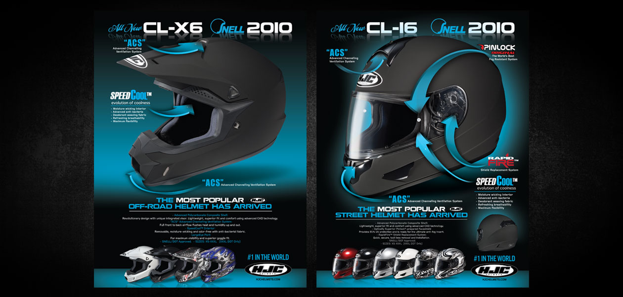 HJC HELMETS: HJC Helmets Magazine Ad Design