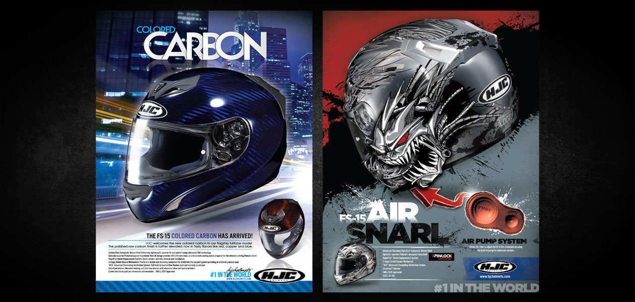 HJC HELMETS: HJC Helmets Magazine Ad Design