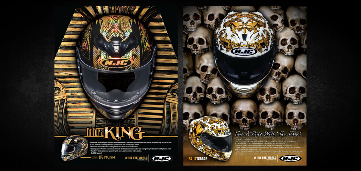 HJC HELMETS: HJC Helmets Magazine Ad Design