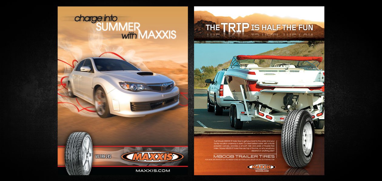 MAXXIS TIRES: Maxxis Tires Magazine Ad Design