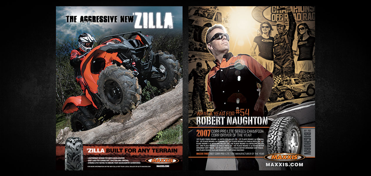 MAXXIS TIRES: Maxxis Tires Magazine Ad Design