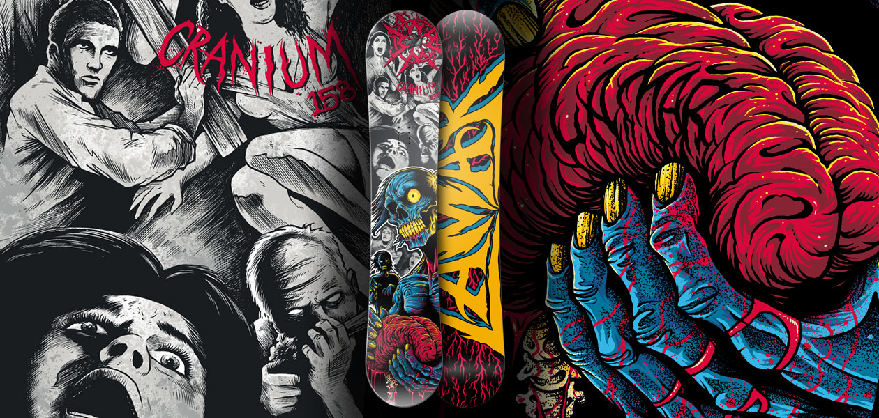 LAMAR SNOWBOARDS: Lamar Cranium Snowboard Graphics