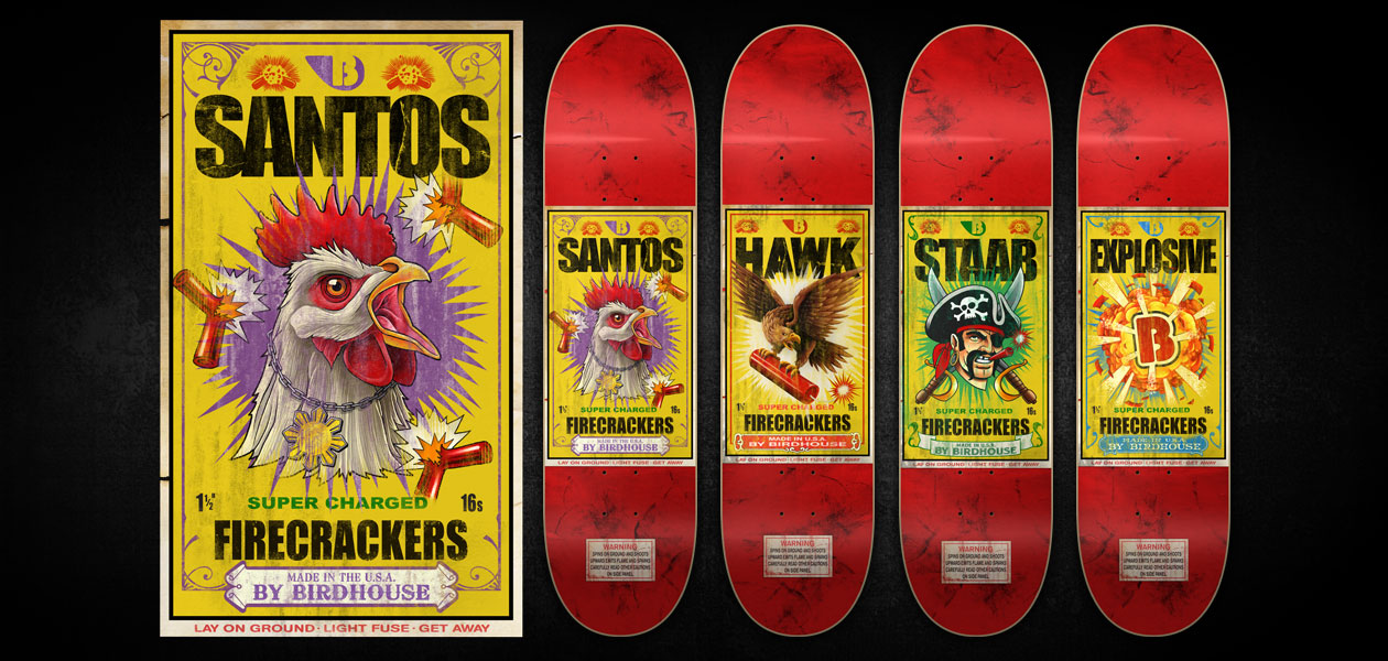 BIRDHOUSE SKATEBOARDS: Birdhouse Firecracker Series