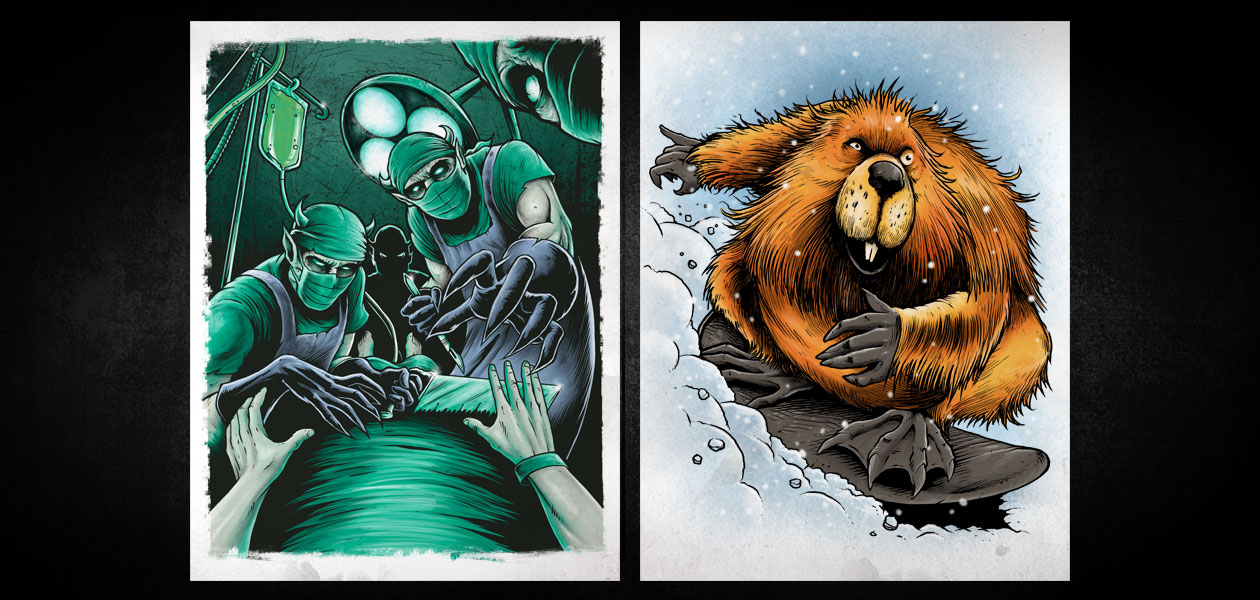 SNOWBOARD MAGAZINE: Snowboard Magazine Editorial Illustrations