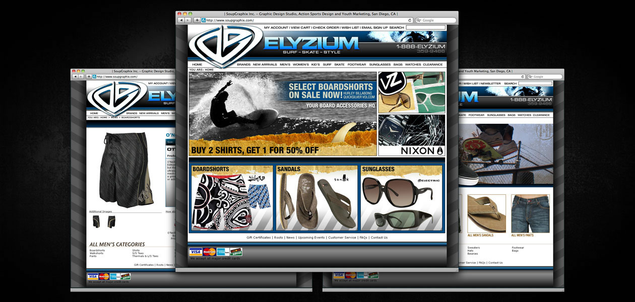 VARIOUS CLIENTS: ELYZIUM SURF SHOP