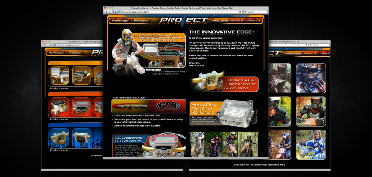 VARIOUS CLIENTS: Protect Enduro Concepts Website Design