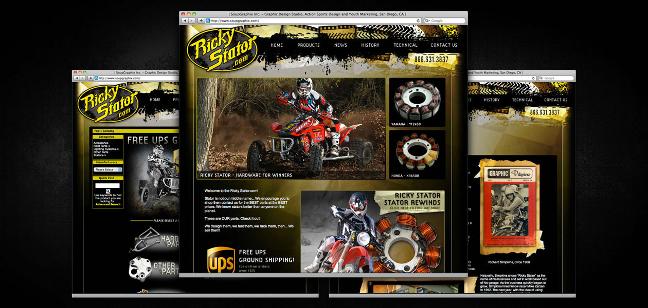 RICKY-STATOR: Ricky Stator Website Design