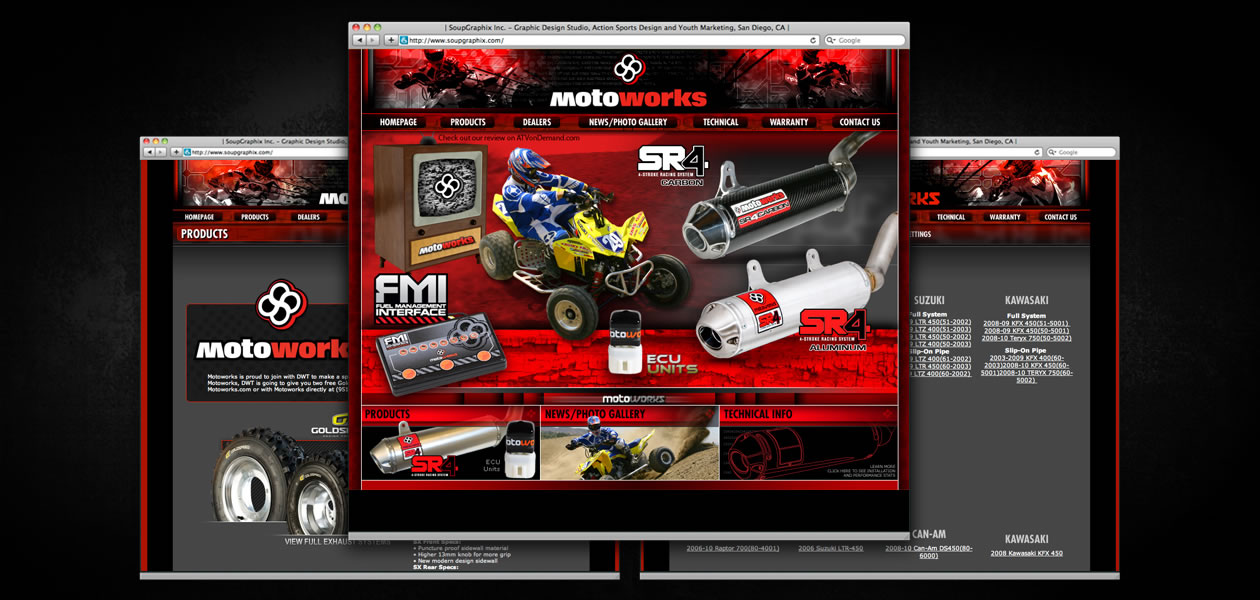VARIOUS CLIENTS: Motoworks Website Design