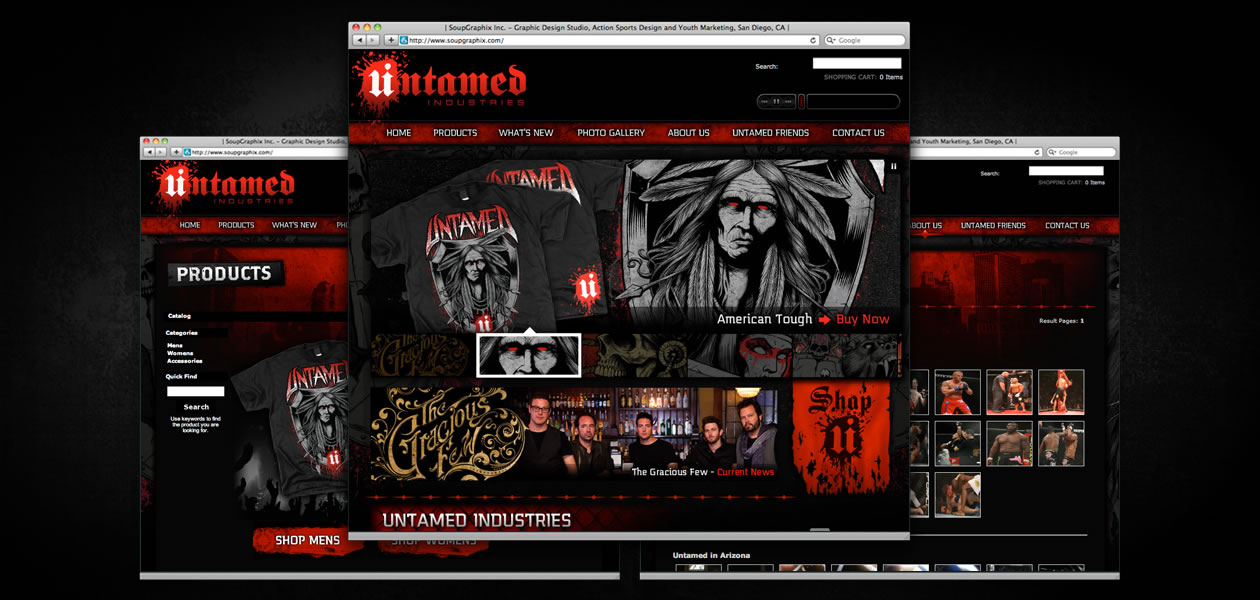 UNTAMED INDUSTRIES: Untamed Industries Website Design